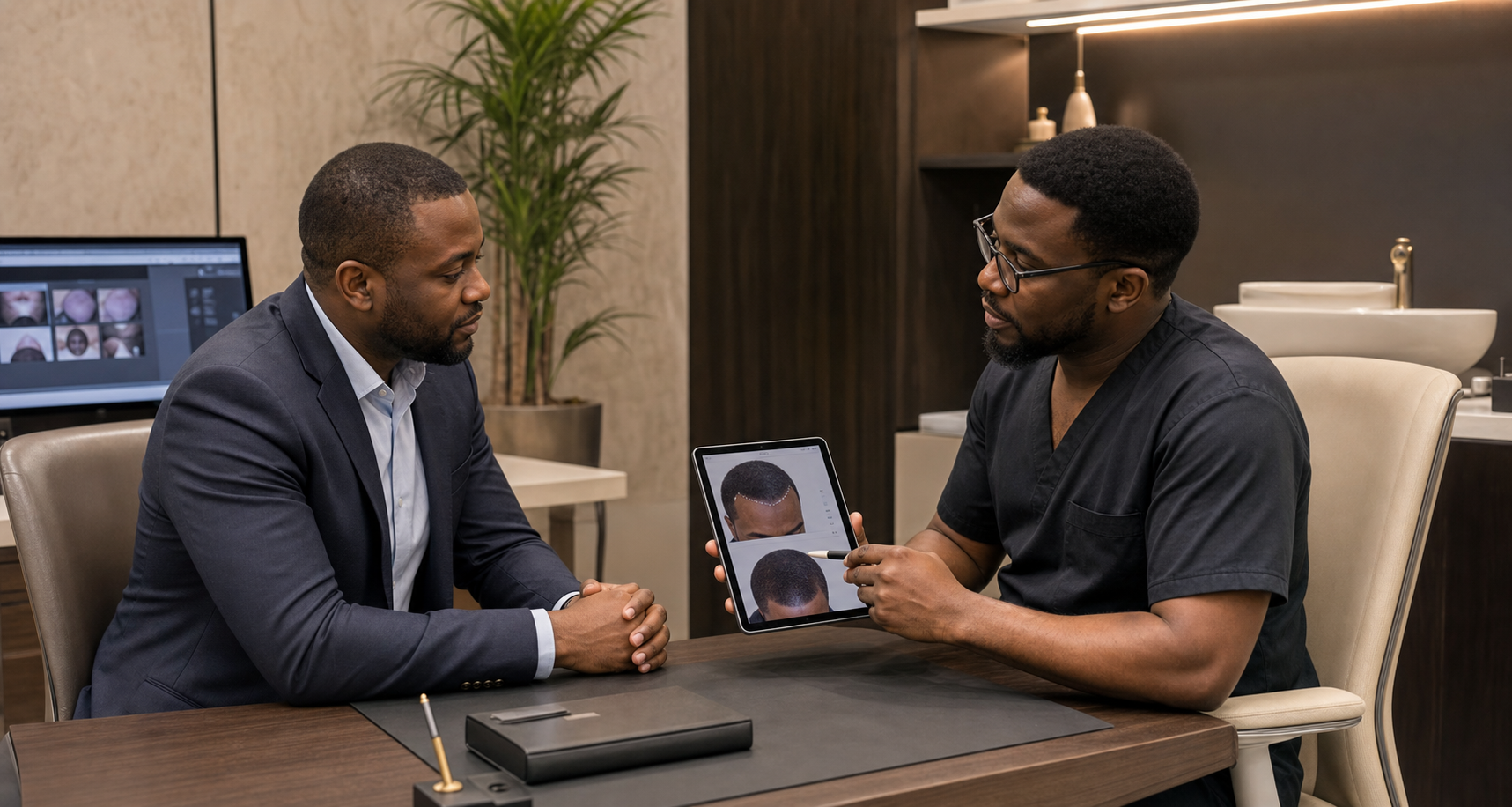 Private hair restoration consultation at Premier Hair Transplant