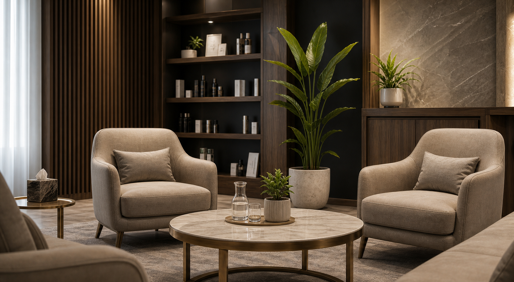 Premier clinic consultation lounge environment